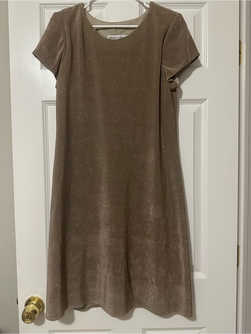 Jessica Howard Taupe Sparkle Dress